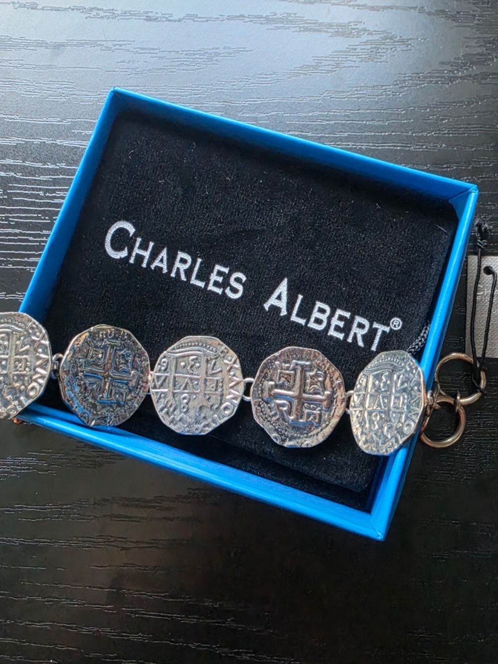 New (Sold Out!) Sterling Silver Replica Treasure Coin Bracelet